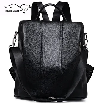 

Anti-theft Design Lady's Backpack Genuine Leather Shoulder Bag High Quality Women Bag 2020 New Fashion Female Travel Bag