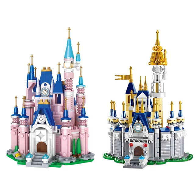 Disney Princess Castle House Building Blocks Kit Bricks Classic Cartoon  Movie Animation Model Kids Girl Toys