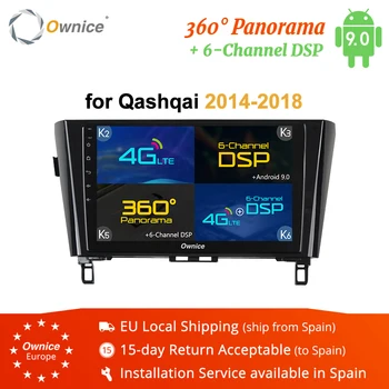 

Ownice K3 K5 K6 2Din 10.1"Android 9.0 Car DVD Radio Player Fit Nissan qashqai X-Trail 2014 - 2018 GPS Navigation Octa Core SPDIF
