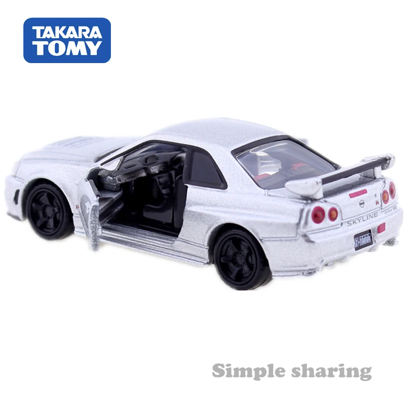 Takara Tomy Tomica Премиум 01 NISMO R34 Nissan GTR Z настроиться 1: 62 миниатюрный литья под давлением Игрушки для маленьких детей забавные модель родстера комплект