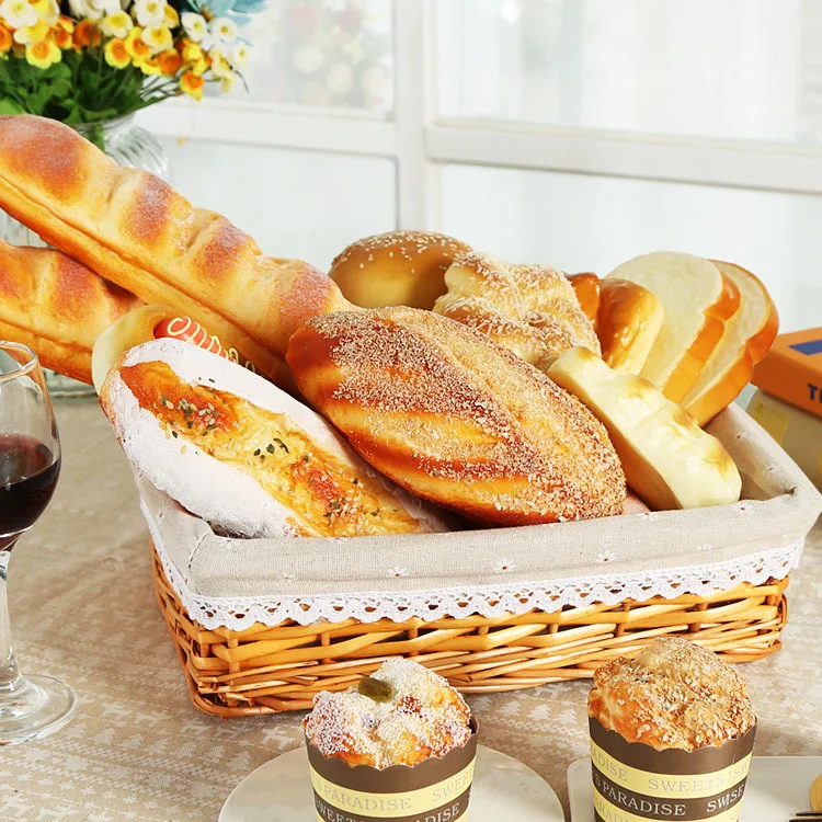 

Creative and Interesting Fake Bread for Room Decoration and Photography Props Resin Artificial Food Props Baking Ornaments