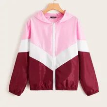 Fashion Jackets Women New Lady Autumn Long Sleeve Thin Skin suits Hooded Zip Stitching Coat Female Baseball Women Men Coat