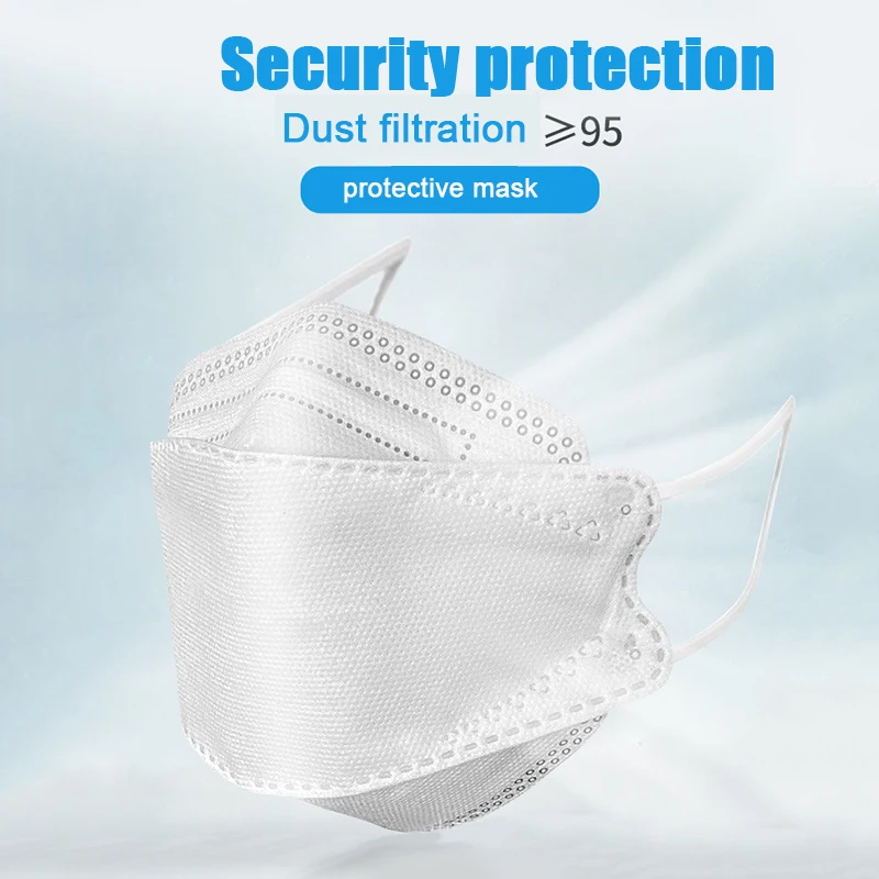 

5Pcs Disposable KF94 Face Mask Breathable Filtration Face Masks 3-Layer Protective Masker Anti Air Pollution Dust KF94 Masker