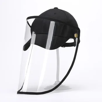 

Antivirus Bacteria Mask Anti-Spitting Protective Hat Spot Mask Cover Outdoor Adjustable Full Mask Fisherman Hat Cap Baseball Cap