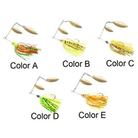 WESTBASS 1PX Spinnerbait 13.5g Spoon Spinner Wobbler Sinking Bass Fishing Lure Metal Jigging Swimbait Swivel Trolling Isca Pesca 2