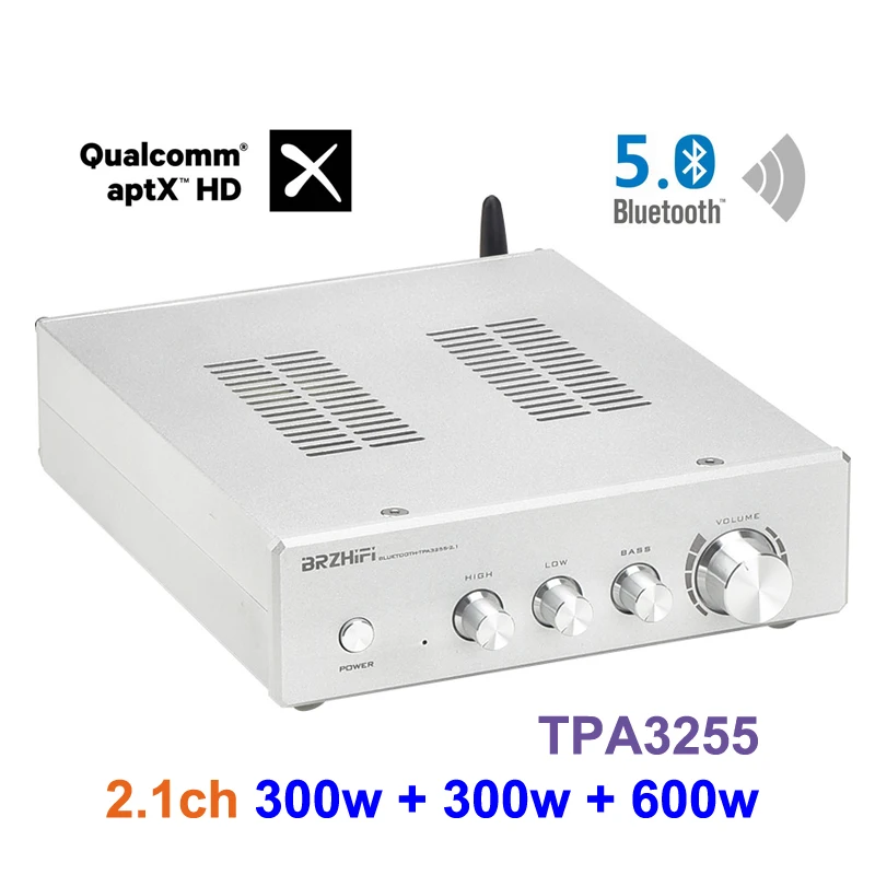 Dual-core TPA3255 Bluetooth fever amplifier power 2.1 channel Bluetooth 5.0 power amplifier subwoofer