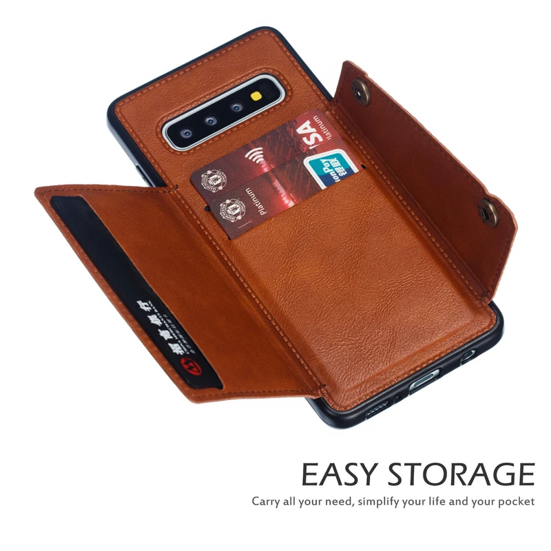 

Luxury PU Leather Case For Samsung Galaxy S8 S9 S10 Plus J4 J6 Plus Prime A80 A60 A30 A50 A70 A40 A90 Note 9 M20 M30 Card Holder