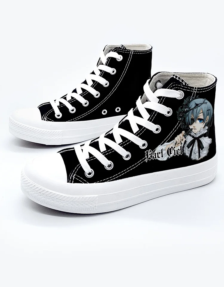 Black Butler cosplay Anime cartoon students high help canvas fashion shoes casual comfortable women and men college cos