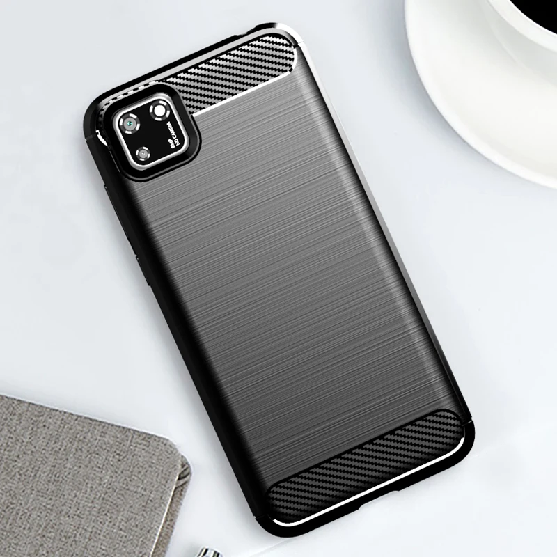 

For Honor 9S Case Silicone Soft TPU Ultra Slim Cover Carbon Fiber Pattern Brushed Cases For Huawei Honor9S Honor 9S Phone Case
