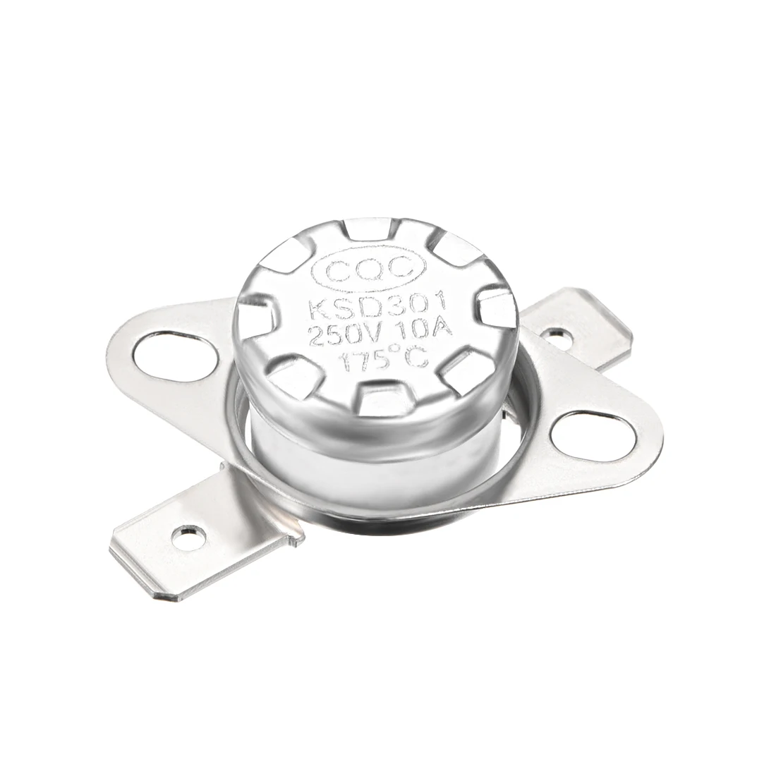 Uxcell 5 шт. терморегулятор KSD301 130 °C-250 °C 10A нормально закрытый 6,3 мм контактный правый угол