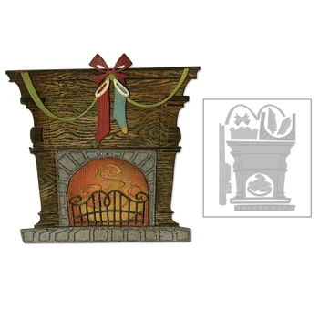 

2020 New Hot Christmas Metal Cutting Dies Wall Stove Stencils and Scrapbooking Card Making For Foil Die Cut Crafts Sets No Stamp