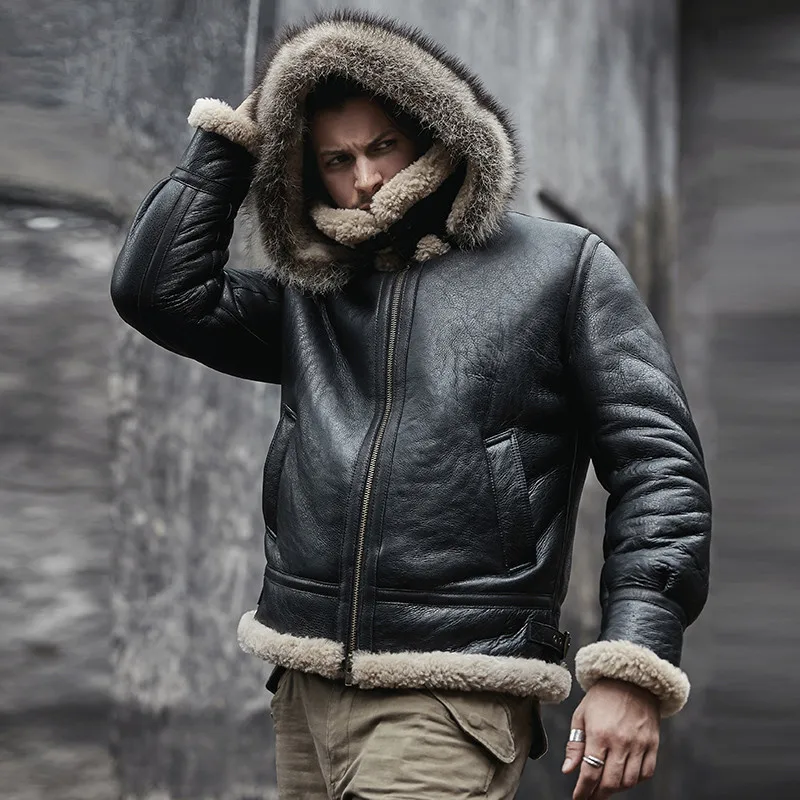 men genuine leather jacket man real 