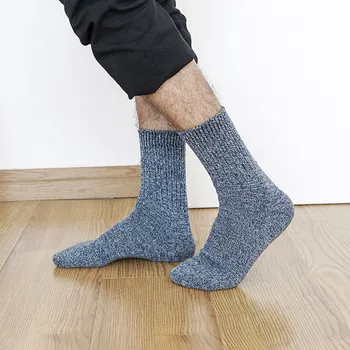 

10pairs/lot Winter new men thick solid color wool socks fashion thick warm cotton terry socks