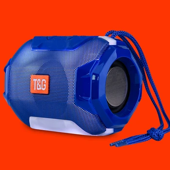 

Original Brand TG162 Speaker Bluetooth Portable Bass Subwoofer Speakers LED Stereo Outdoor Soundbar 1200mAh Support FM USB TF