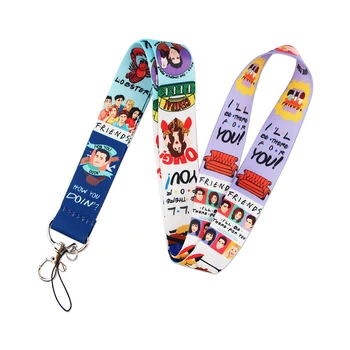 

K2192 Wholesale 20pcs/lot Friends tv show Lanyard Keychain Lanyards for Key Badges ID Cell Phone Rope Neck Straps Accessories