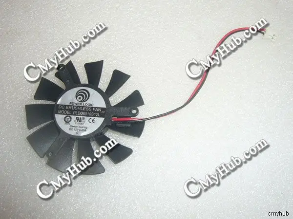Охлаждающий вентилятор для видеокарты Power Logic PLD06010S12L 12 В постоянного тока 5410 А