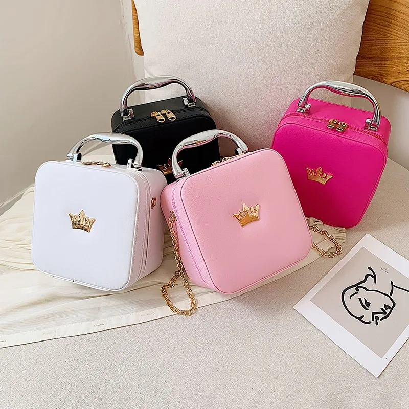 

Women's Cosmetic Bag Large Capacity Small Portable South Korea Simple Cute Toiletries Storage Box bai da xiao Square Bag
