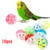 10 шт. Pet Parrot Toy Красочные Полые Роллинг Белл Мяч Птица Игрушка Попугай Попугай Попугай Жевать Клетка Забавные Игрушки Pet Parrot Toy