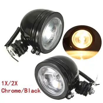 

1/2pcs 4'' H3 55W Round LED Motorcycle Car SUV Halogen LED Fog Light Spot Lamp Spotlight