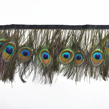 

5Meters Peacock Feather Trim Fringe Ribbon Peacock Decor Peacock Feathers for Crafts Wedding Feathers Decoration Plumas Carnaval
