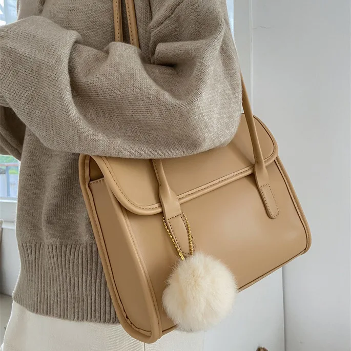 

Bags Women 2020 New Trend Autumn Simple ins Retro Bags Single Shoulder Bags Leisure Underarm Bags