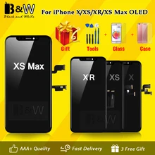 Гарантия протестированный Pantalla для iPhone X XR XS MAX OLED качественный ЖК-модуль с кодирующий преобразователь сенсорного экрана в сборе