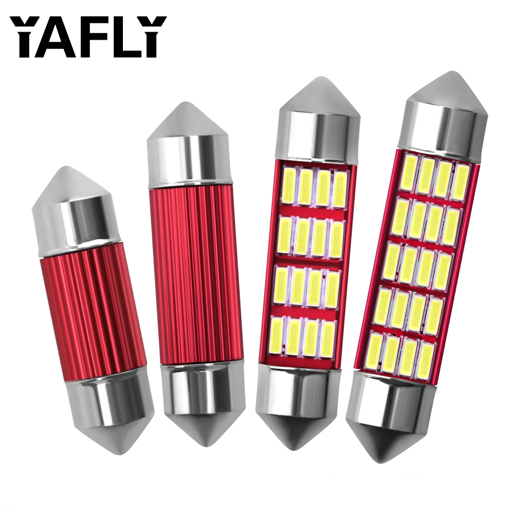 

Festoon 31mm 36mm 39mm 41mm C5W C10W Auto Bulb Doom Lamp Ceiling Canbus No Error Car Interior Dome Light Trunk Lights White 12V