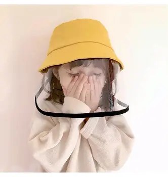 

Removable children windshield protection fisherman's hat anti-fog hat boys and girls covering face sun protection shade sun hat
