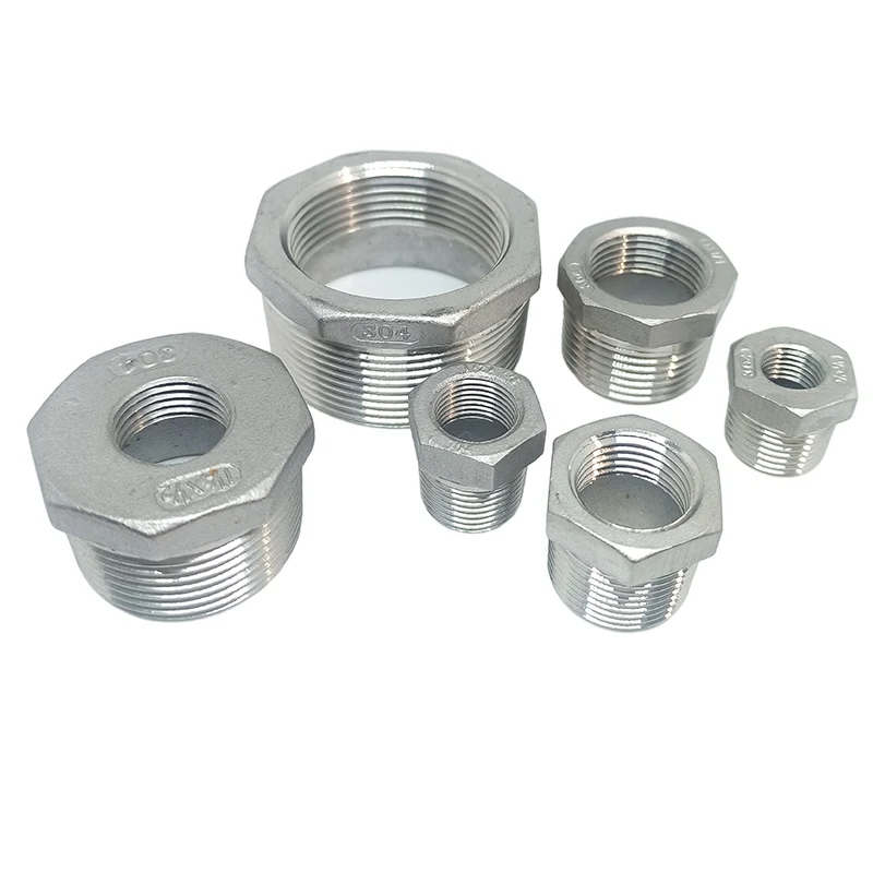 

Tonifying Heart Reducer Bushing 1/8" 1/4" 3/8" 1/2" BSP Male/Female Thread SS304 Stainless Steel Pipe Fittings for Water Gas Oil