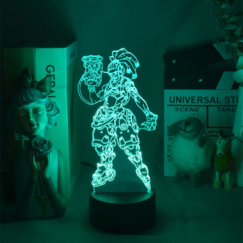 

Game Overwatch Lucio Led Indoor Lighting Art de Table Light Gamers Cool Gift Gadget Cute Room Decor Neon Style Game Figure Light