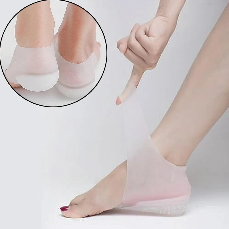 

Shopify Hot Unisex Invisible Height Increased Insoles Socks High Elastic Silicone Insoles Protector Foot Care Tool Dropshipping
