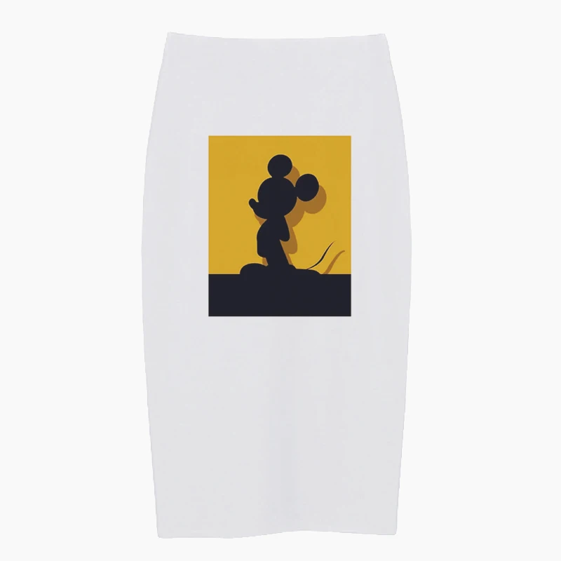 Женская юбка-карандаш, новинка, с рисунком мышки, высокая юбка с тонкой талией, Повседневная летняя юбка, большой размер, Falda Mujer Moda Jupe Femme - Цвет: 1644