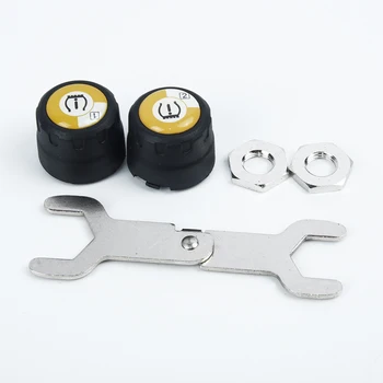 

ABS Tire pressure monitor 3V Measurement 1 Pair Wireless Waterproof Wheels
