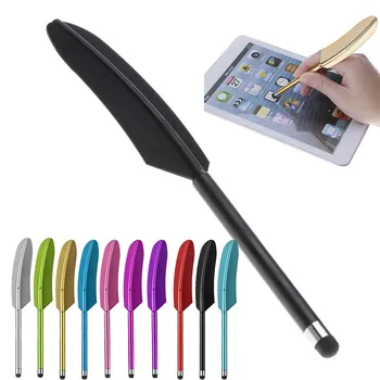 

New Design Feather Capacitive Stylus Screen Pen for iPhone For Samsung Keep Your Touch Screen Free From Fingerprint 20APR16