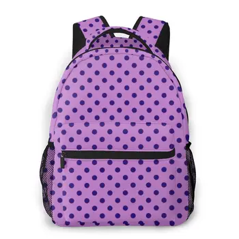 

2020 Backpack Women Fashion Shoulder Bag Blue Pink Spots Polka Dots School Bag For Teenage Girl Children Backpacks Travel Bag