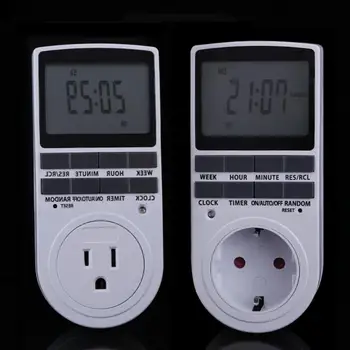 

Electronic Digital Timer Switch 24 Hour Cyclic EU UK AU US BR FR Plug Kitchen Timer Outlet Programmable Timing Socket 220V