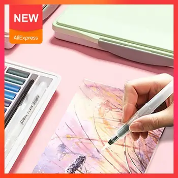 

24 Colors/Set Watercolor Pigment Solid Set Beginner Supplies Art Packing Color Portable with Palette L7O4