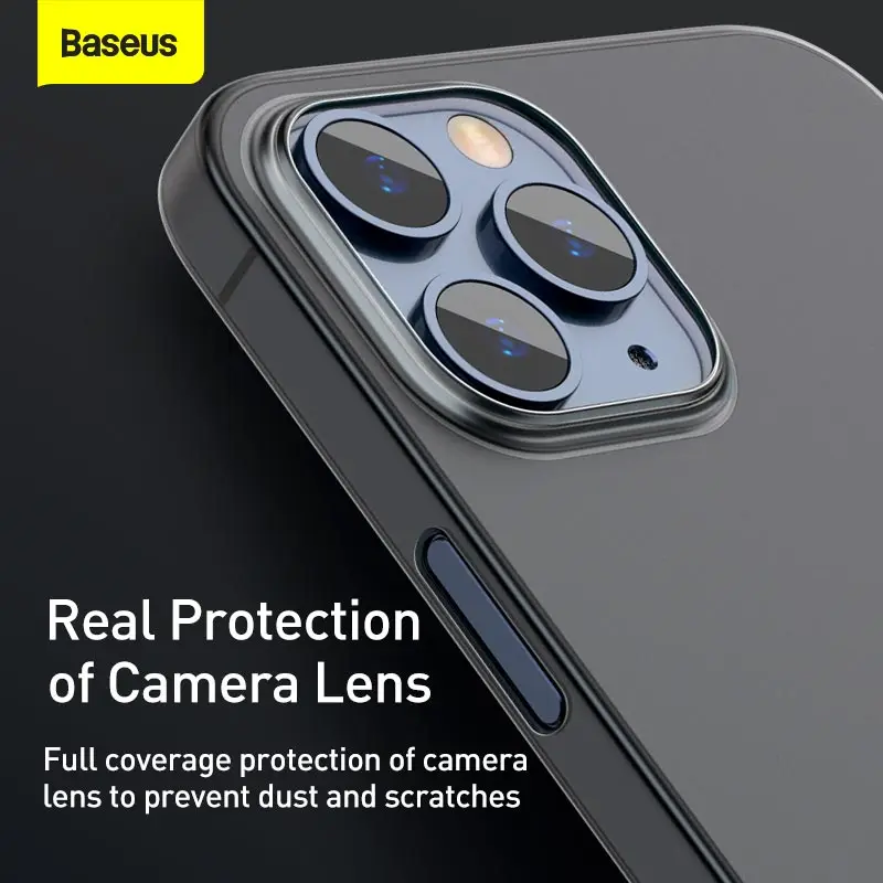 Простой чехол Baseus для телефона iPhone 12 Pro Max матовый полипропиленовый 11 XR XS