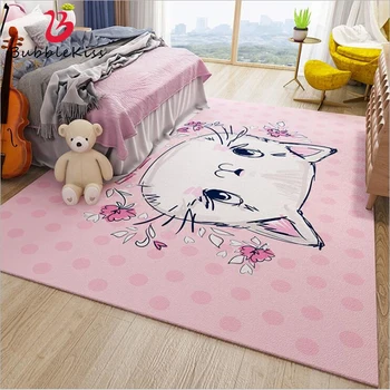 

Bubble Kiss Cartoon Animal Pattern Princess Carpet Cute Pink Rug Large Size Thicken Carpets for Living Room Modern Home Carpet