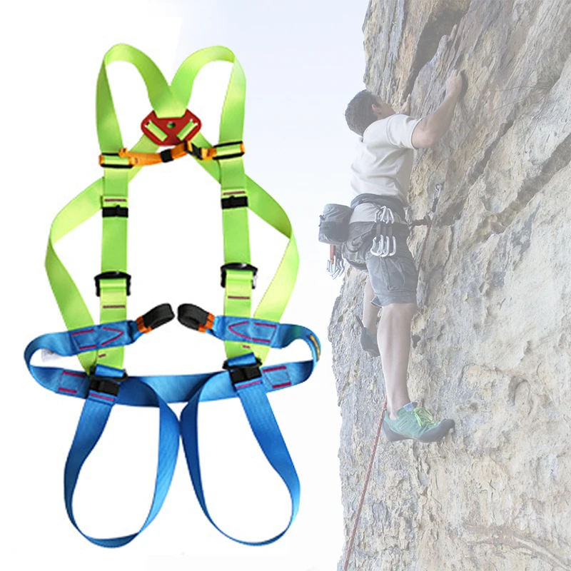 

Outdoor Rock Climbing Rappelling Harness Seat Belt Full Body Harness Safety Belt Protective Equipment