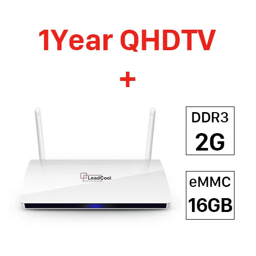 2G16G One year QHDTV Leadcool Android 8,1 2G 16G tv Box QHD tv IP tv подписка Европа французский Турция Португалия голландский 1800 каналов 10000 VOD IP tv Box - Цвет: 2G16G One year QHDTV