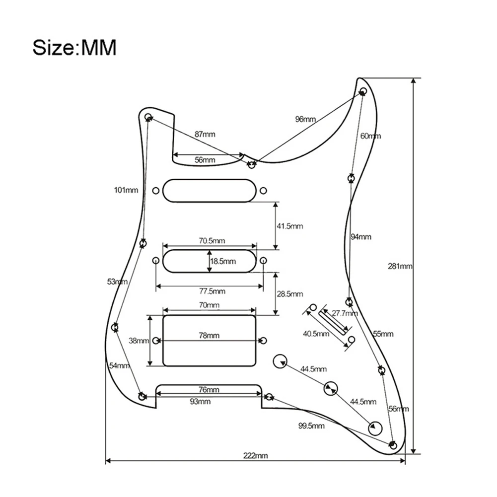 Гитара Pickguard скребок электрогитара щит передняя крышка XR-Hot