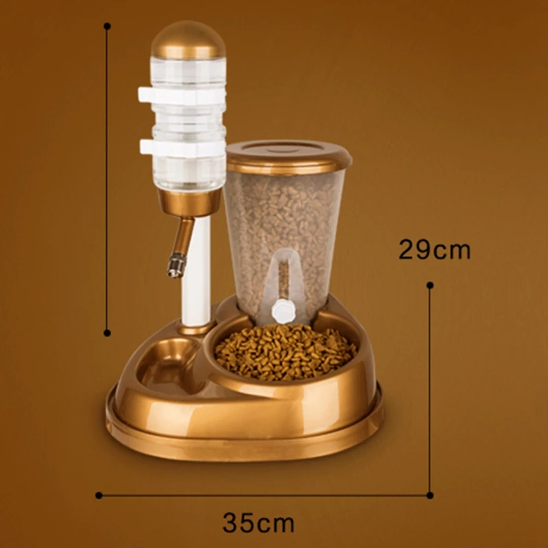 Адаптер 2-в-1 для питомцев собак и собака автоматической подачи с большой Ёмкость для того чтобы поить Еда чаша и держатель для бутылки для кошек и собак кролик