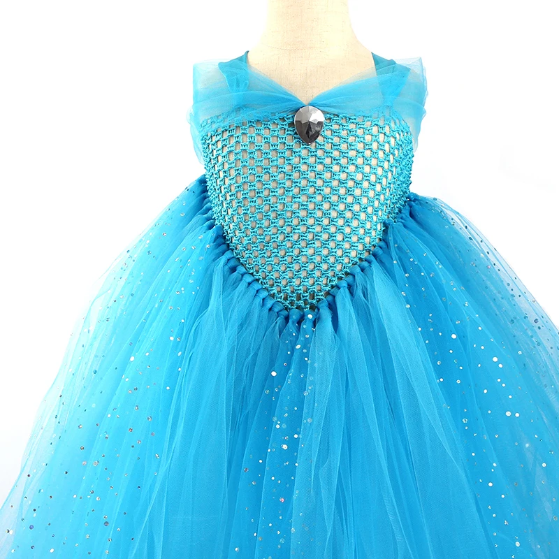 Glittery Hot Pink Tulle Girls Party Tutu Dress Princess Stunning Ball Gown Dress for Children Wedding Pageant Birthday Costume (19)