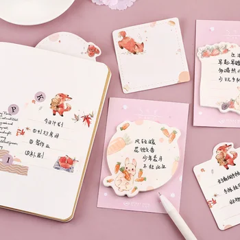 

20packs Cartoon Animals series Memo sticky Note Sticker Paper Stationery Planner Stickers Notepads Office School Supplies