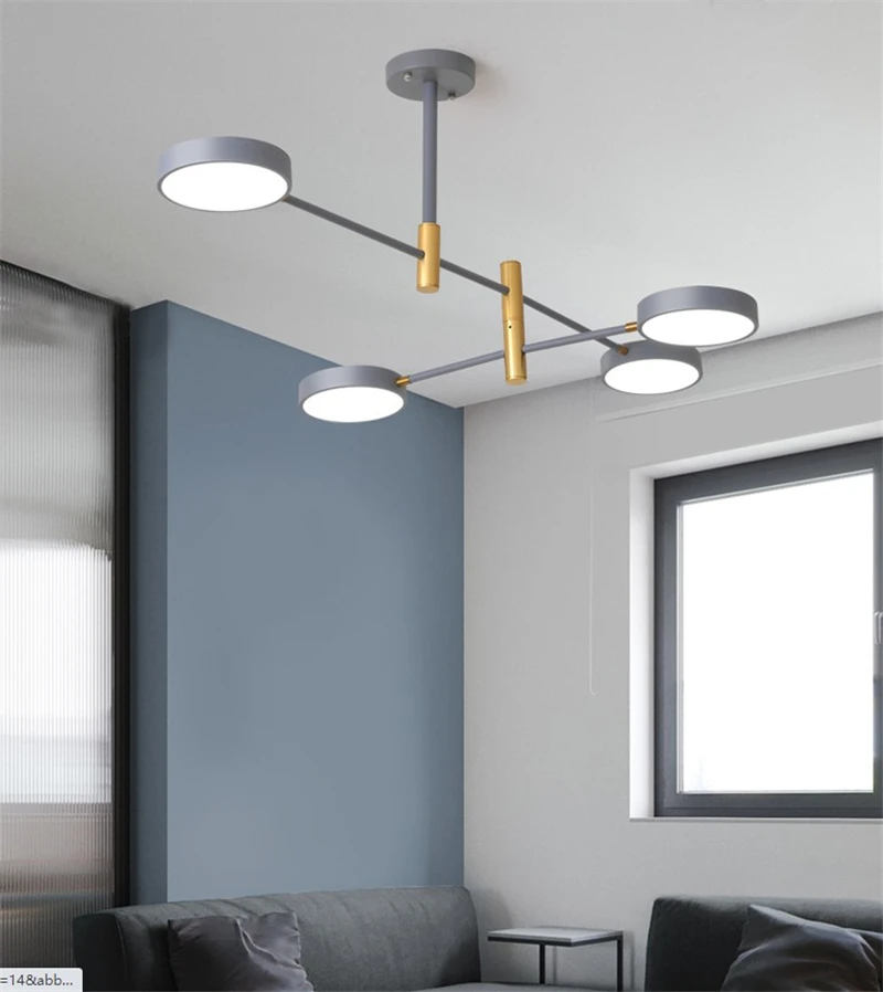 

2020 new Nordic lamps modern minimalist style creative atmosphere home led dining room lamp living room chandelier