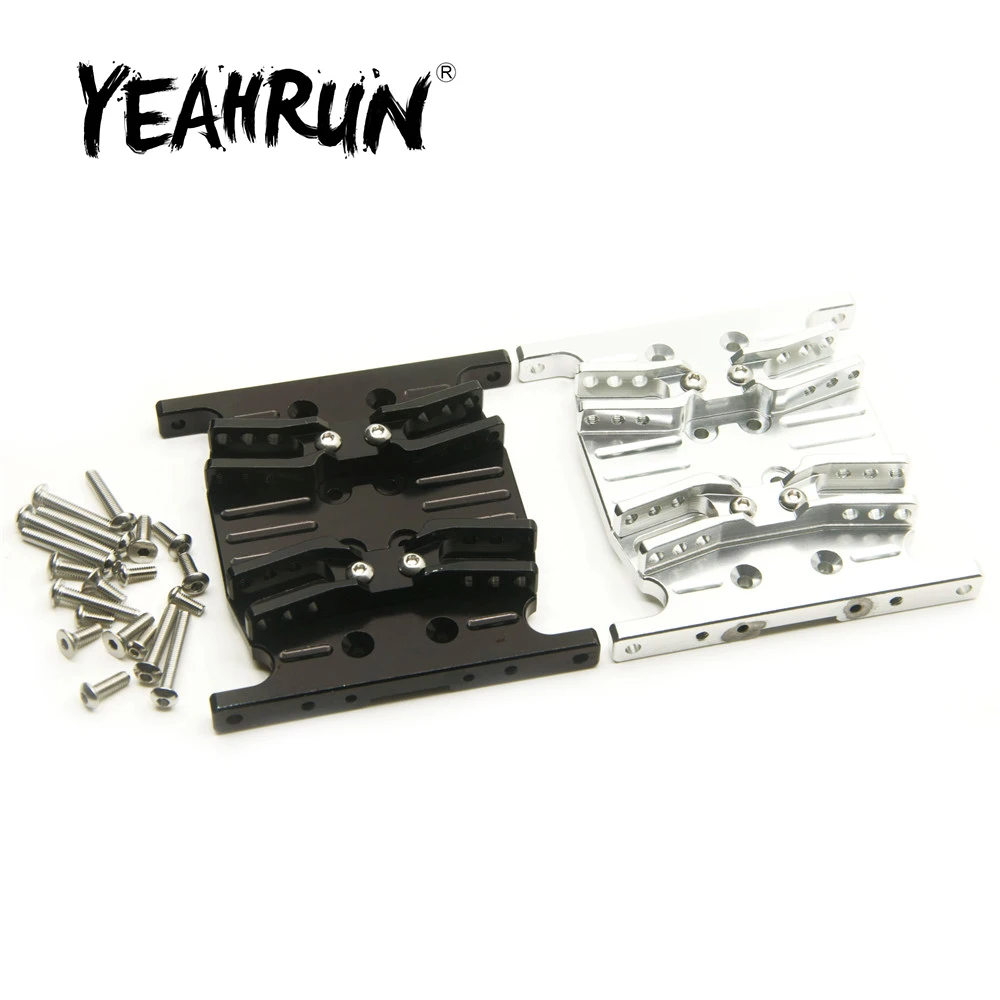 Kit Placa Elevadora Chasis CNC Negro – Para RC 1/10 Axial SCX10, Buggy, Crawler, Axspeed