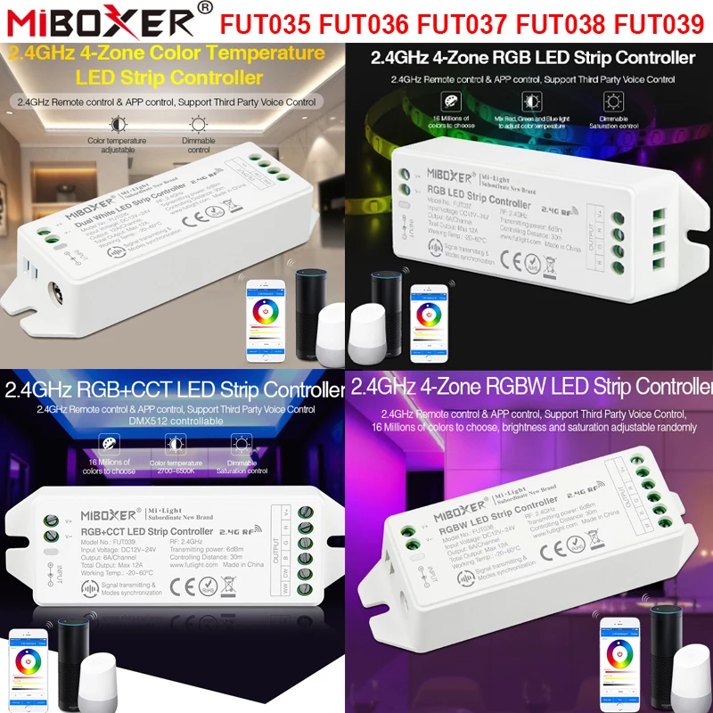 4-зонный регулятор яркости для Светодиодный ных лент FUT035 FUT036 FUT037 FUT038 FUT039 Miboxer