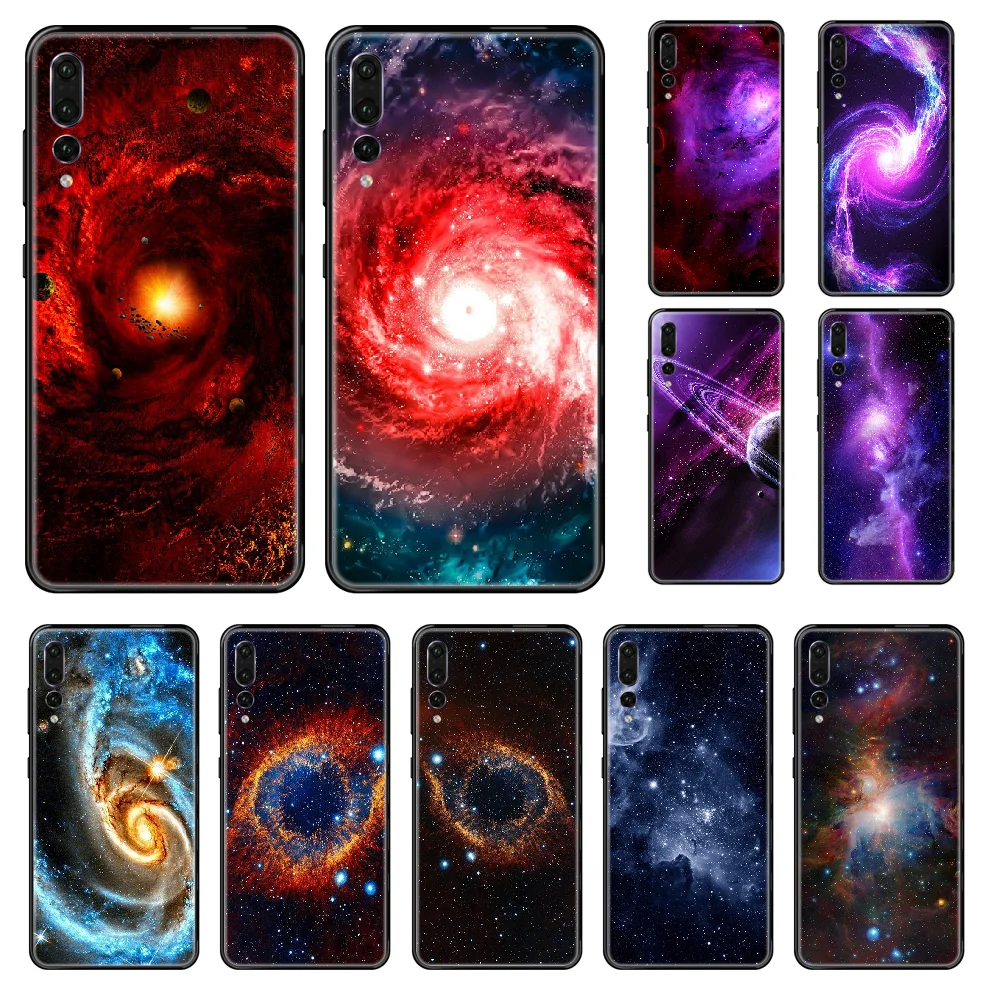 Galaxy Universe Space Phone case For Huawei P 8 10 20 30 Smart Plus 2019 Z Lite Pro 2017 black luxury shell 3D prime soft | Мобильные