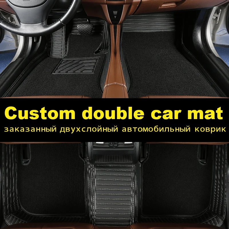 

leather car floor mats for land rover All Models Rover Range Evoque Sport Freelander Discovery 3 4 5 automobile carpet
